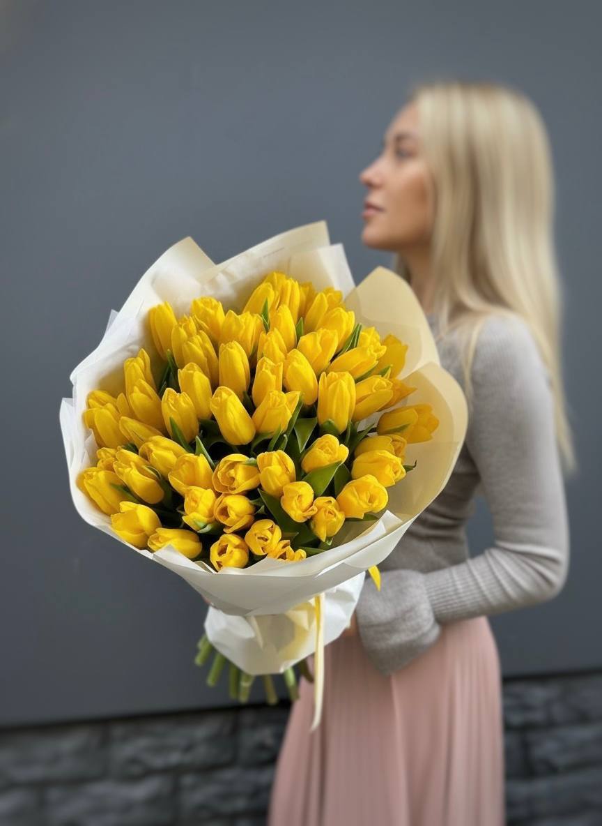 51 желтый тюльпан в Сириусе