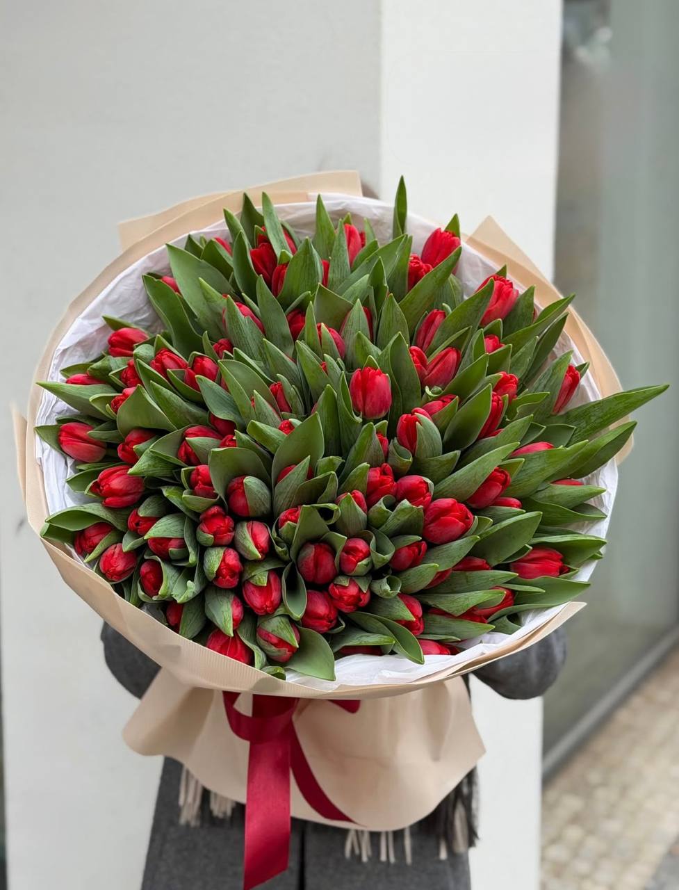 101 красный тюльпан в Сириусе