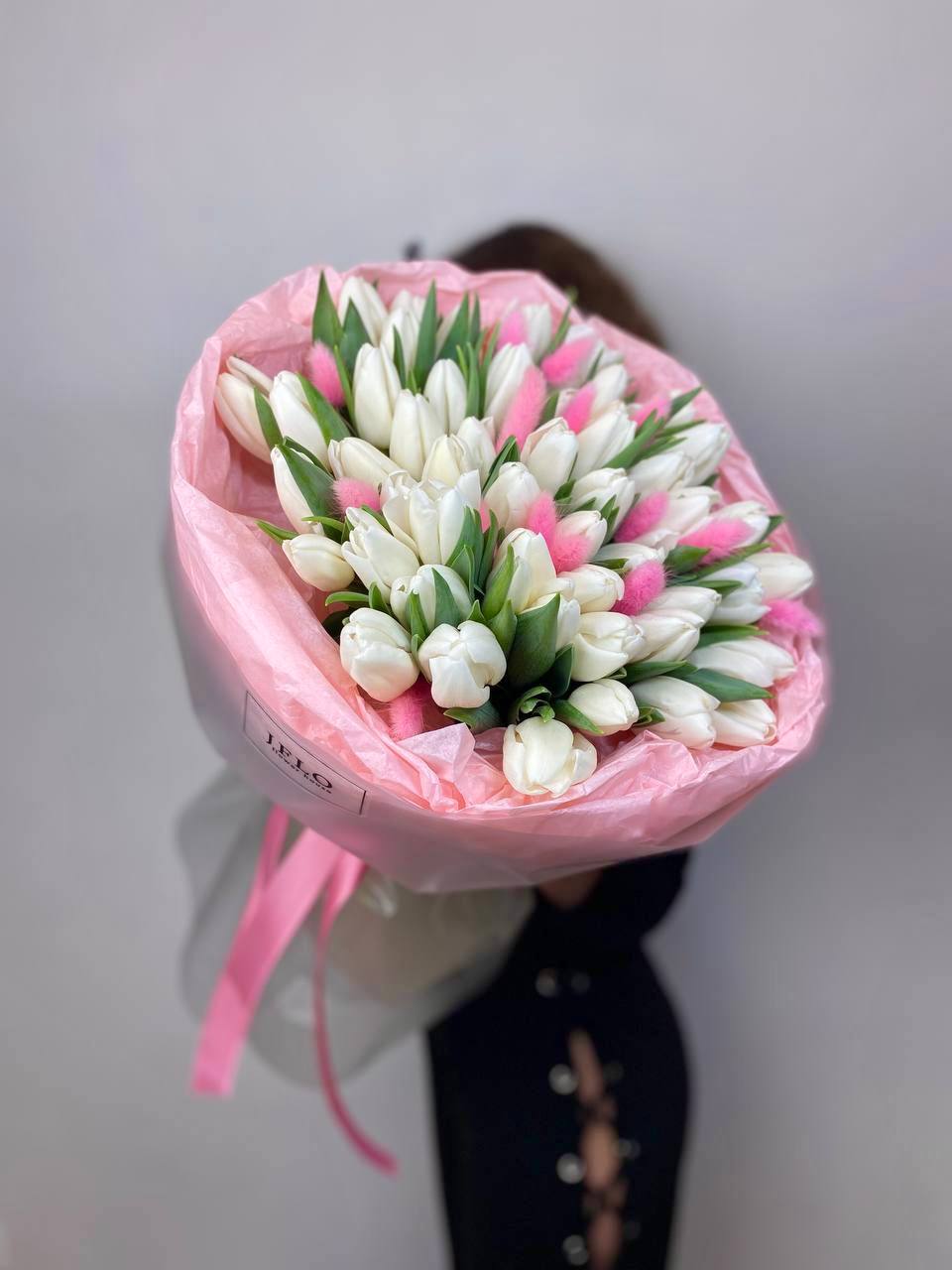 51 белый тюльпан "ROSI" в Сириусе