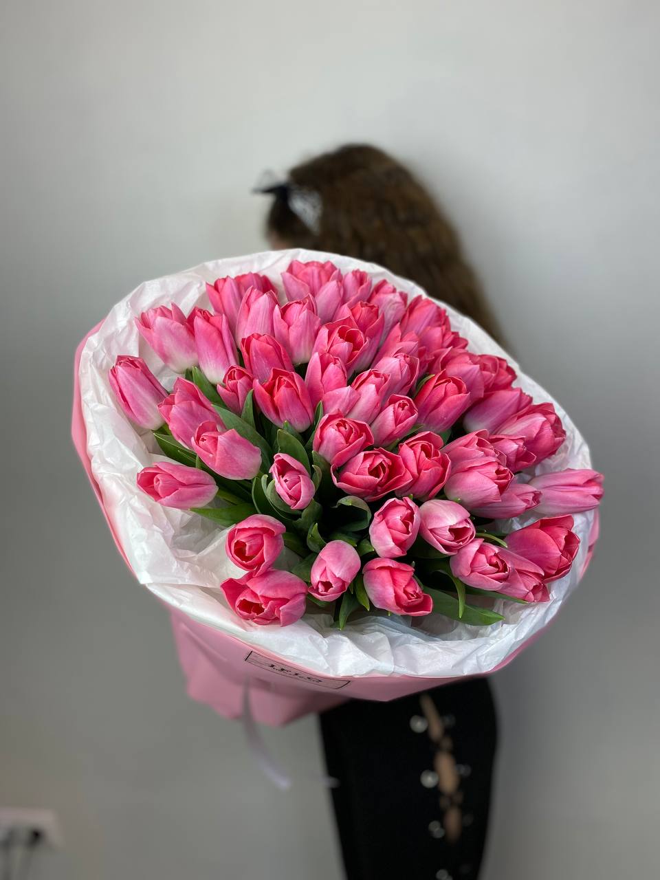 51 розовый тюльпан "ROSE" с доставкой в Сириусе