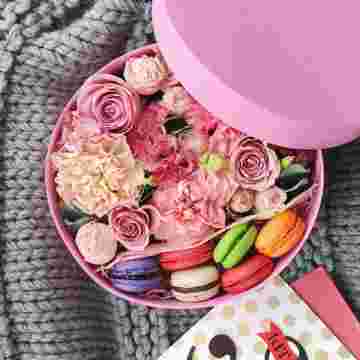 Цветочный бокс Pink в Сириусе