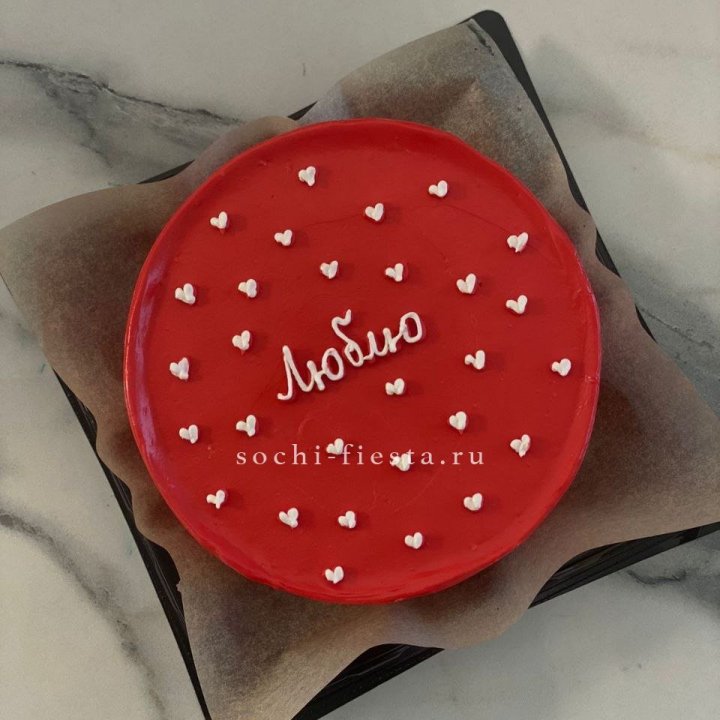 Бенто-торт "Люблю" в Сириусе