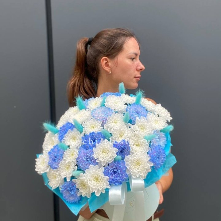  Коробочка  хризантем и лагуруса в Сириусе