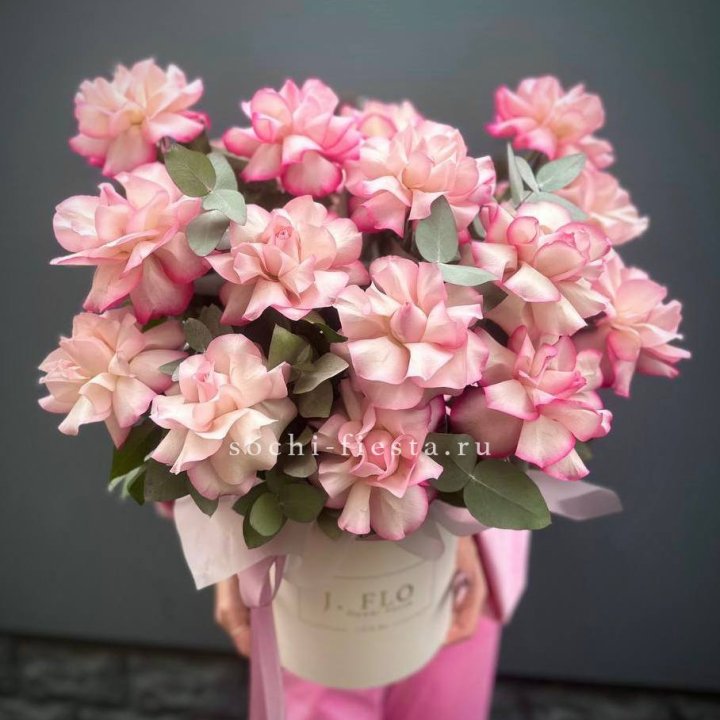 17 Французских  роз Венди в боксе в Сириусе