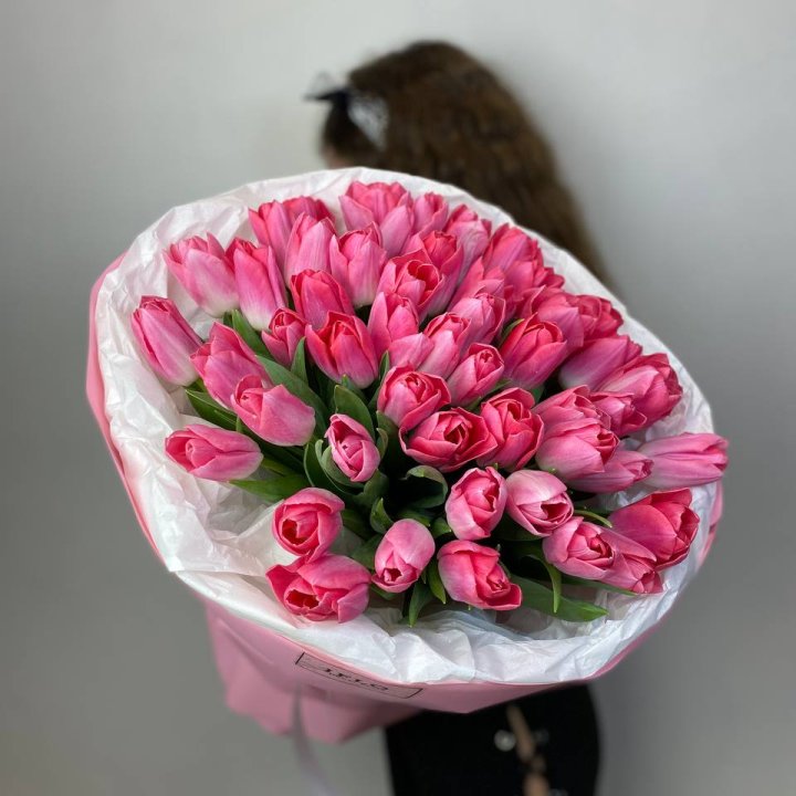 51 розовый тюльпан "ROSE" в Сириусе