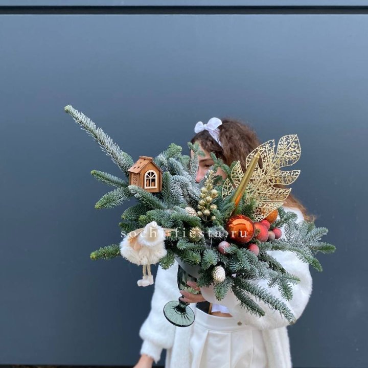 Композиция в бокале огненная  в Сириусе