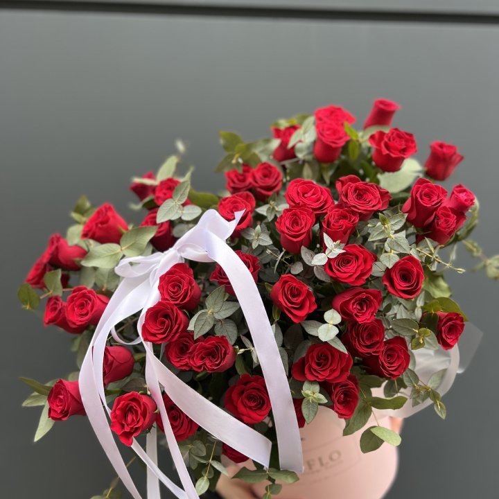 45 Красных роз в боксе Senorita в Сириусе