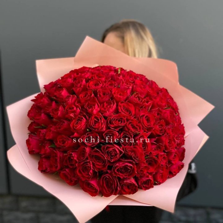 101 роза Madam Red в Сириусе