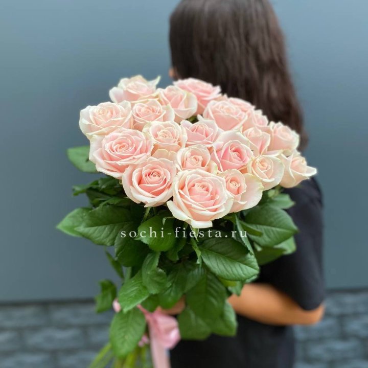 Высокие розовые розы в Сириусе