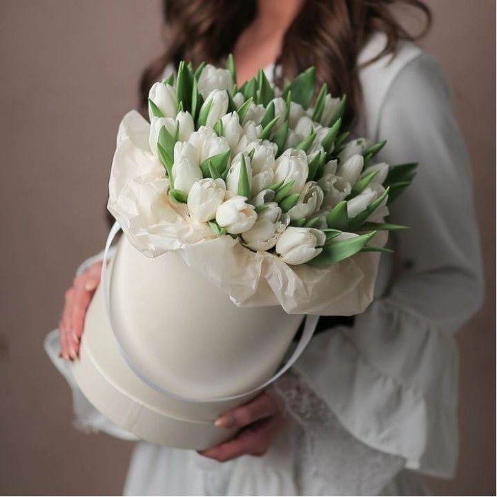 Тюльпаны в цилиндре SNOW в Сириусе