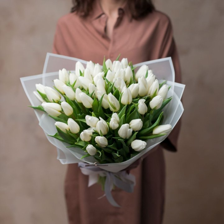 51 белый тюльпан в Сириусе