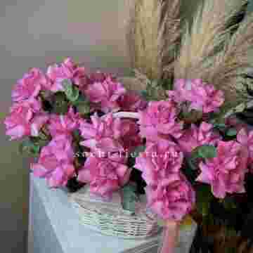25 роз в Цветочной корзине Pink Sugar  в Сириусе