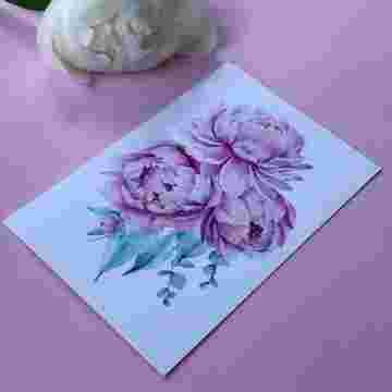Открытка к букету "Peony" в Сириусе