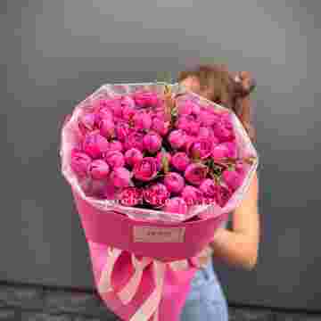 Кустовые розы букет Pink Мисти Баблс в Сириусе